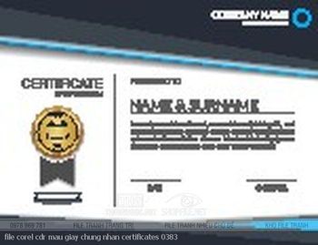 file corel cdr mau giay chung nhan certificates 0383
