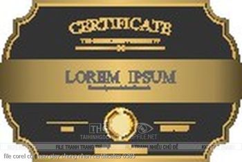 file corel cdr mau giay chung nhan certificates 0385