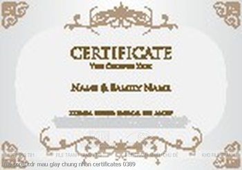 file corel cdr mau giay chung nhan certificates 0389