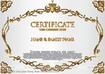 file corel cdr mau giay chung nhan certificates 0391