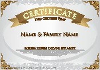 file corel cdr mau giay chung nhan certificates 0392