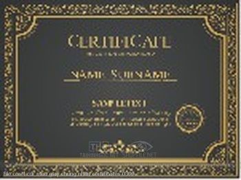 file corel cdr mau giay chung nhan certificates 0399