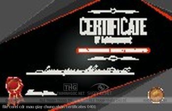 file corel cdr mau giay chung nhan certificates 0401
