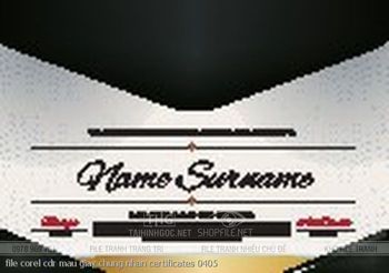 file corel cdr mau giay chung nhan certificates 0405