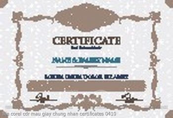 file corel cdr mau giay chung nhan certificates 0410
