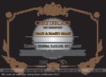 file corel cdr mau giay chung nhan certificates 0415