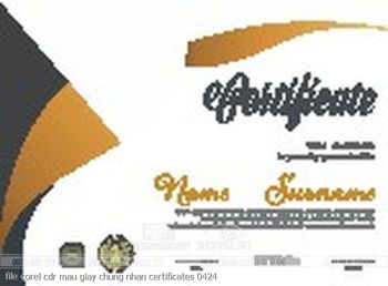 file corel cdr mau giay chung nhan certificates 0424