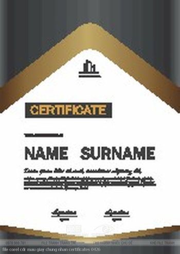 file corel cdr mau giay chung nhan certificates 0426