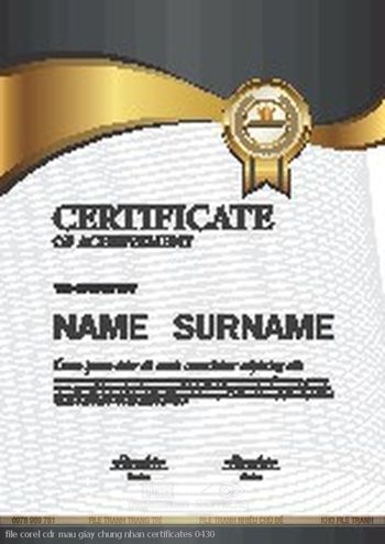 file corel cdr mau giay chung nhan certificates 0430