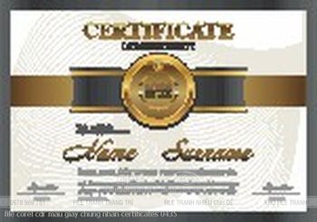 file corel cdr mau giay chung nhan certificates 0435