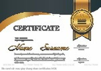 file corel cdr mau giay chung nhan certificates 0436