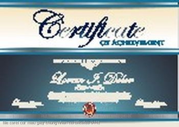 file corel cdr mau giay chung nhan certificates 0441