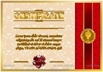 file corel cdr mau giay chung nhan certificates 0447