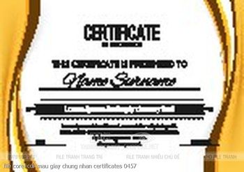 file corel cdr mau giay chung nhan certificates 0457