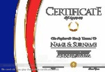 file corel cdr mau giay chung nhan certificates 0460