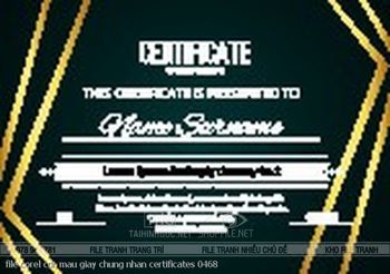 file corel cdr mau giay chung nhan certificates 0468