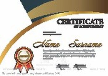 file corel cdr mau giay chung nhan certificates 0471