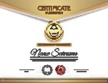 file corel cdr mau giay chung nhan certificates 0475