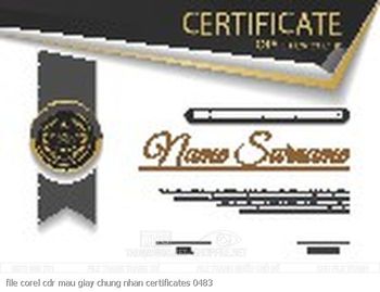 file corel cdr mau giay chung nhan certificates 0483