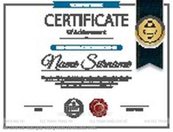 file corel cdr mau giay chung nhan certificates 0486