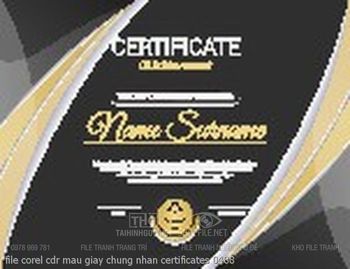 file corel cdr mau giay chung nhan certificates 0488