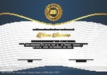 file corel cdr mau giay chung nhan certificates 0492