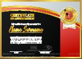 file corel cdr mau giay chung nhan certificates 0496