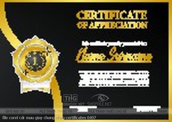 file corel cdr mau giay chung nhan certificates 0497