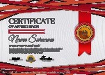 file corel cdr mau giay chung nhan certificates 0502