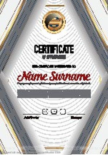 file corel cdr mau giay chung nhan certificates 0509