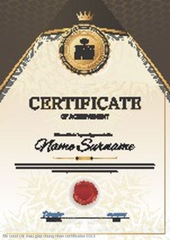 file corel cdr mau giay chung nhan certificates 0513