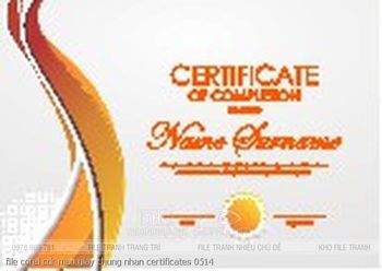 file corel cdr mau giay chung nhan certificates 0514
