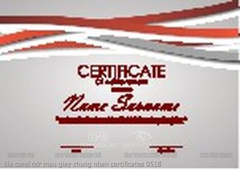 file corel cdr mau giay chung nhan certificates 0518