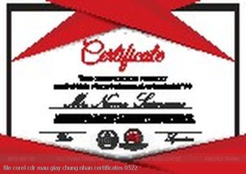 file corel cdr mau giay chung nhan certificates 0522