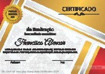file corel cdr mau giay chung nhan certificates 0524