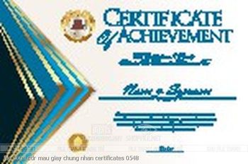 file corel cdr mau giay chung nhan certificates 0548