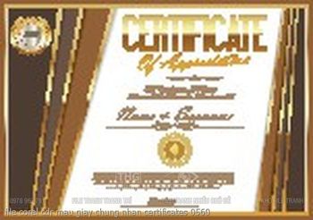 file corel cdr mau giay chung nhan certificates 0560
