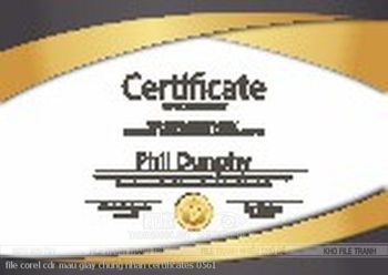 file corel cdr mau giay chung nhan certificates 0561