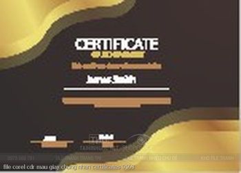 file corel cdr mau giay chung nhan certificates 0563