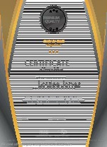 file corel cdr mau giay chung nhan certificates 0564