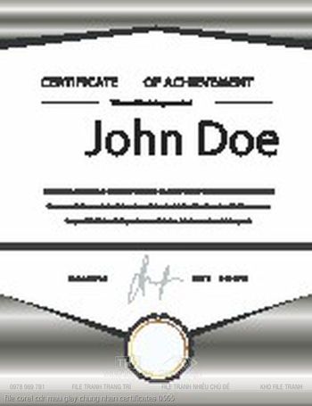 file corel cdr mau giay chung nhan certificates 0565