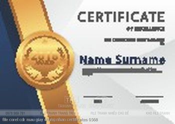 file corel cdr mau giay chung nhan certificates 0568
