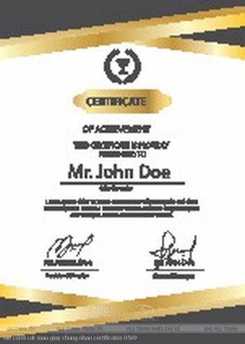 file corel cdr mau giay chung nhan certificates 0569
