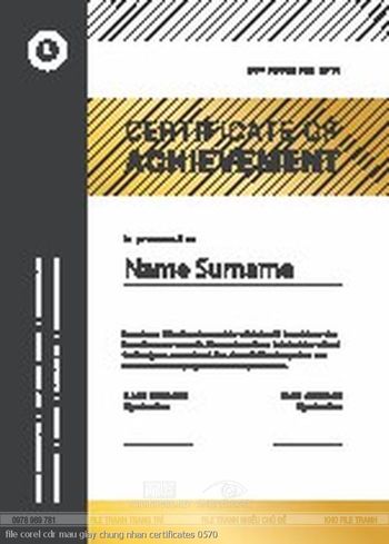 file corel cdr mau giay chung nhan certificates 0570