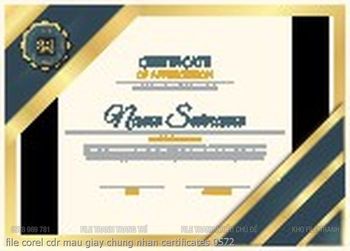 file corel cdr mau giay chung nhan certificates 0572