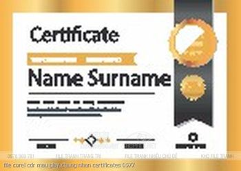 file corel cdr mau giay chung nhan certificates 0577