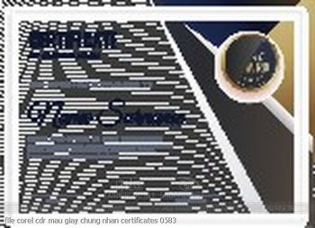 file corel cdr mau giay chung nhan certificates 0583