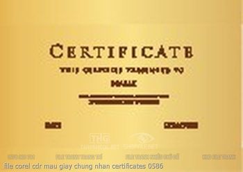 file corel cdr mau giay chung nhan certificates 0586
