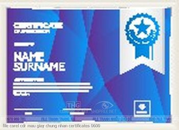 file corel cdr mau giay chung nhan certificates 0600