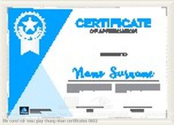 file corel cdr mau giay chung nhan certificates 0602